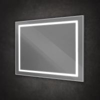 Зеркало BelBagno Kraft 100 с подсветкой Сатин с сенсорным выключателем арт-SPC-KRAFT-1000-800-SENS-AL — фото 3, Зеркала в ванную комнату