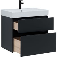 Тумба под раковину Aquanet Бруклин 70 подвесная Антрацит матовый арт-310141 — фото 5, Тумбы под раковину