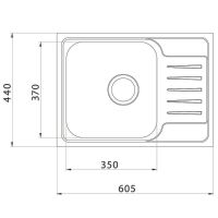 Кухонная мойка Iddis Sound 60 Сатин арт-SND60SDi77 — фото 3, Кухонные мойки