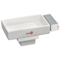 Мыльница настенная Schein Rembrandt Хром, Белый арт-062CS-L — фото 1, Мыльницы