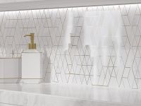 Керамический декор Cersanit Calacatta Ромбы белый 29,8х59,8 см арт-KT2L052DT-36 — фото 2, Керамическая плитка