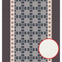 Фреска Ortograf Arabesque 33453 Фактура флок FLK Флизелин (2,8*3) Черный/Бежевый/Серый, Орнамент арт-33453 (флок FLK) — фото 1, Фрески