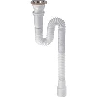 Сифон для кухонной мойки Wirquin Нержавеющая сталь арт-30717985 — фото 1, Сифоны для кухонной мойки