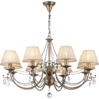 Товар: Люстра Maytoni Royal Classic Soffia Бежевая Бронза арт-RC093-PL-08-R - фото 1 Люстра Maytoni Royal Classic Soffia Бежевая Бронза арт-RC093-PL-08-R — фото 1, Люстры