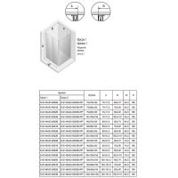 Душевой уголок New Trendy New Soleo Chrome 80х100 профиль Хром стекло прозрачное арт-D-0144A/D-0093B — фото 9, Прямоугольные душевые уголки