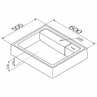 Раковина AM.PM X-Joy 60 на стиральную машину Белая арт-M85AWCC0602WG — фото 7, Раковины на стиральную машину