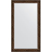 Зеркало Evoform Exclusive Floor 207х117 с фацетом в багетной раме - Состаренное дерево с орнаментом 120 мм арт-BY 6180 — фото 1, Зеркала в ванную комнату