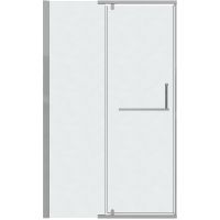 Душевая дверь Grossman Pragma 100 профиль Хром стекло шиншилла арт-100.K33.03.100.10.02 — фото 1, Распашные душевые двери