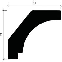 Карниз Европласт 2000x33x31 мм арт-6.50.157 — фото 3, Карнизы