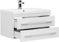 Тумба с раковиной Aquanet Нота 75 подвесная Белая арт-212796 — фото 3, Тумбы с раковиной