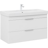 Тумба под раковину Aquanet Ирис new 100 подвесная Белый глянец арт-339280 — фото 1, Тумбы под раковину