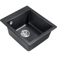 Кухонная мойка Milacio Murcia 42 Cuarzo Черная матовая арт-MC.77041 — фото 1, Кухонные мойки