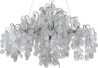 Люстра Crystal Lux Прозрачная Белая Серебро арт-TENERIFE SP9 SILVER — фото 2, Люстры