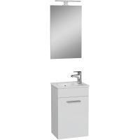 Комплект мебели для ванной Vitra Mia 40 R подвесной Белый глянцевый арт-75022 — фото 1, Комплекты мебели для ванной