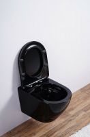 Товар: Унитаз Esbano Azalea подвесной Черный глянцевый с сиденьем Микролифт арт-ESUPAZALB - фото 9 Унитаз Esbano Azalea подвесной Черный глянцевый с сиденьем Микролифт арт-ESUPAZALB — фото 9, Подвесные унитазы