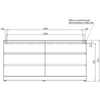 Комод Aquanet Сканди 160 Дуб крафт арт-302548 — фото 11, Комоды и тумбы для ванной комнаты