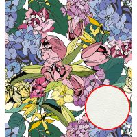 Фреска Ortograf Цветы 5511 Фактура флок FLK Флизелин (2,5*2,7) Разноцветный, Цветы арт-5511 (флок FLK) — фото 1, Фрески