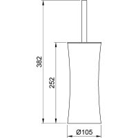 Ершик для унитаза Nofer Хром арт-09078.B — фото 2, Ершики для унитаза