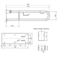 Поручень Bemeta Help Нержавеющая сталь арт-301102282 — фото 4, Поручни для ванной