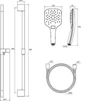 Товар: Душевой гарнитур Ravak Chrome 921.00 Хром арт-X07S002 - фото 8 Душевой гарнитур Ravak Chrome 921.00 Хром арт-X07S002 — фото 8, Душевые гарнитуры на штанге