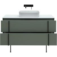 Тумба под раковину Allen Brau Reality 120 подвесная Олива матовая арт-1.32008.CGM — фото 11, Тумбы под раковину