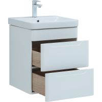 Товар: Тумба с раковиной Aquanet София 50 подвесная Белый глянец арт-274195 - фото 3 Тумба с раковиной Aquanet София 50 подвесная Белый глянец арт-274195 — фото 3, Тумбы с раковиной