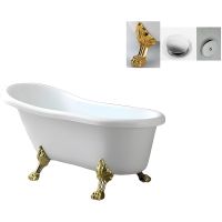 Акриловая ванна Ceruttispa Classic 150G 157x77 без гидромассажа арт-CT9667 — фото 4, Акриловые ванны