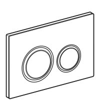 Клавиша смыва Geberit Sigma 21 Белая Хром арт-115.884.SI.1 — фото 5, Кнопки смыва