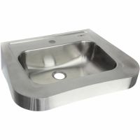 Раковина Nofer 62 Матовая нержавеющая сталь арт-13024.2.S — фото 1, Раковины подвесные