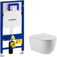 Комплект унитаза Vincea Evo Rimless VT1-34S с инсталляцией Geberit Duofix Sigma UP320 111.300.00.5 с сиденьем Микролифт арт-VT1-34S+111.300.00.5 — фото 1, Комплекты унитаз + инсталляция