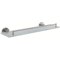 Стеклянная полка Frap F301 Сатин арт-F30107 — фото 1, Полки для ванной и душа