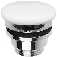 Донный клапан Simas PLCE bi matt click-clack Белый матовый арт-PLCEbimatt — фото 1, Донные клапаны