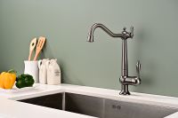 Смеситель для кухни Paulmark Retro Вороненая сталь арт-Re213226-GM — фото 2, Смесители для кухни