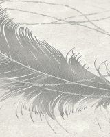 Обои Solo Soft Air Винил на флизелине (1,06*10) Серый/Бежевый, Перья арт-SL8872-15 — фото 4, Обои для стен