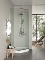 Душевой уголок Agger 90x90 профиль Хром стекло прозрачное арт-A03-090TCR — фото 4, Душевые уголки трапеция