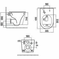 Унитаз Vincea Piatti подвесной Черный матовый с сиденьем Микролифт арт-VT1-11SMB — фото 10, Подвесные унитазы