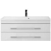 Тумба с раковиной Aquanet Верона 100 подвесная Белая арт-212864 — фото 2, Тумбы с раковиной