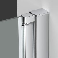 Душевая дверь Vincea Alpha 80 профиль Хром стекло прозрачное арт-VDP-3AL800CL — фото 1, Распашные душевые двери