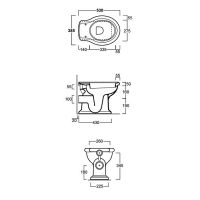 Унитаз Simas Lante приставной без бачка и сиденья арт-LA02bi — фото 10, Приставные унитазы