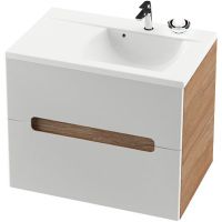 Тумба под раковину Ravak SD Classic II 80 L подвесная Капучино Белая арт-X000000913 — фото 1, Тумбы под раковину