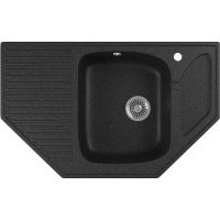 Кухонная мойка Domaci Бьелла DMC-10 арт-DMC-10-308 черная — фото 1, Кухонные мойки