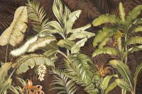 Фреска Ortograf Oasis 32728 Фактура флок FLK Флизелин (4,5*3) Коричневый/Зеленый, Листья арт-32728 (флок FLK) — фото 2, Фрески