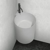 Раковина Abber Stein 42 угловая Белая матовая арт-AS2625 — фото 1, Раковины подвесные