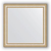 Зеркало Evoform Definite 65х65 Золотые бусы на серебре арт-BY 0782 — фото 1, Зеркала в ванную комнату