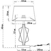 Товар: Настольная лампа Artelamp Fire Белая Золото арт-A4035LT-1GO - фото 4 Настольная лампа Artelamp Fire Белая Золото арт-A4035LT-1GO — фото 4, Настольные лампы