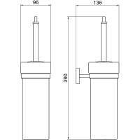 Ершик для унитаза Aquatek Бетта Хром арт-AQ4610CR — фото 2, Ершики для унитаза