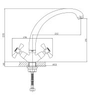 Смеситель для кухни Viko Хром арт-V-1543 — фото 13, Смесители для кухни