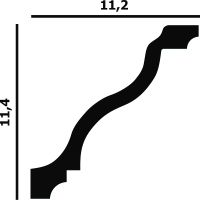 Карниз Перфект 2000x112x114 мм арт-P03 — фото 3, Карнизы