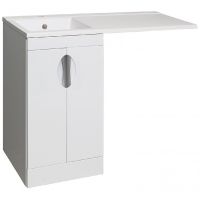 Тумба под раковину Runo Лира 105 Белая арт-00-00000144 — фото 3, Тумбы под раковину