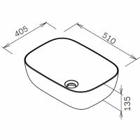 Раковина-чаша AM.PM Func 51 Черная матовая арт-M8FWCC10510BM — фото 5, Раковины накладные
